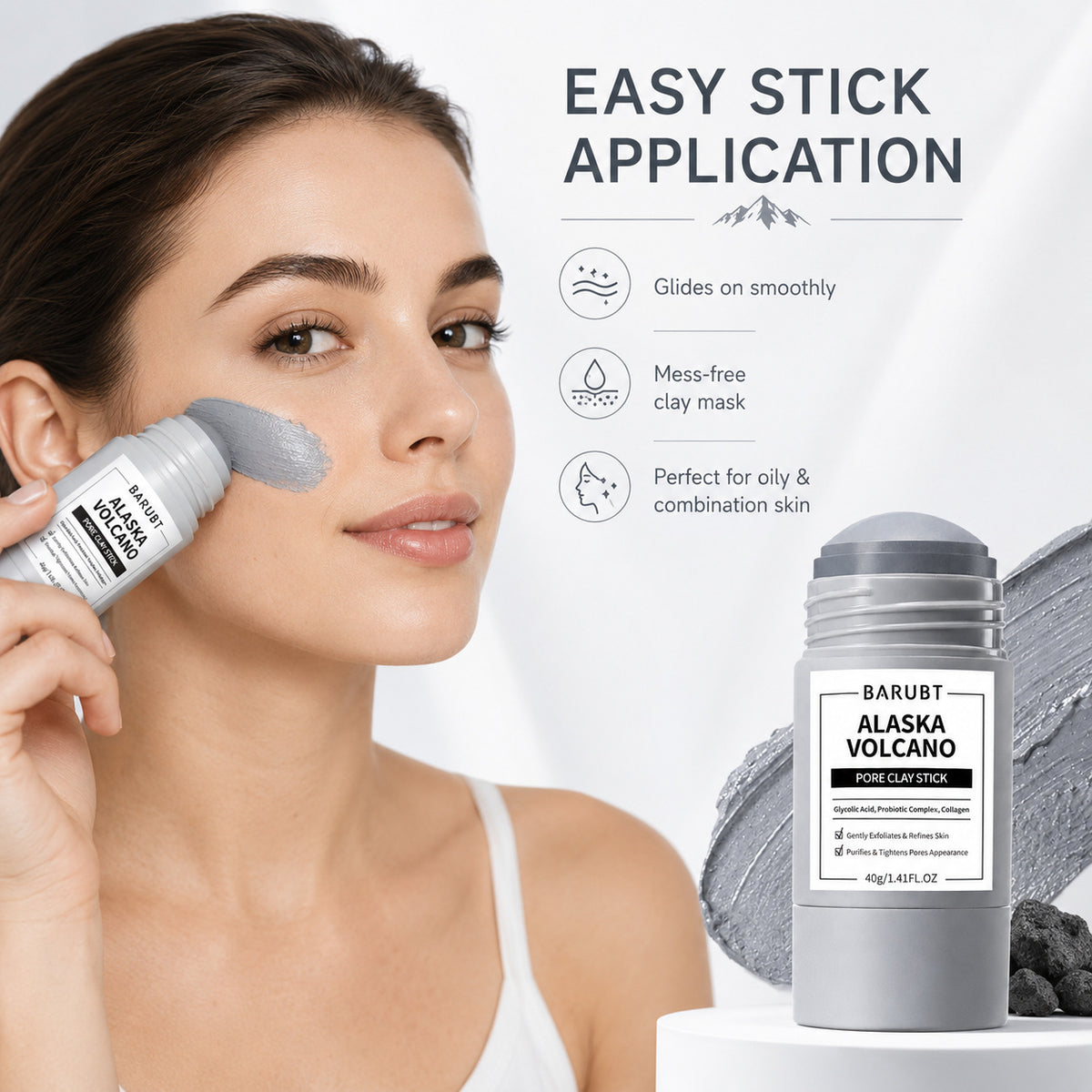 Volcanic Mud Facial Mask Stick