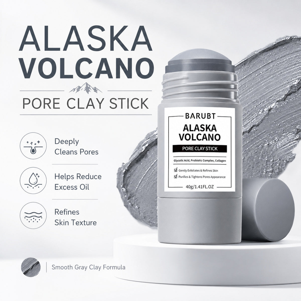 Volcanic Mud Facial Mask Stick
