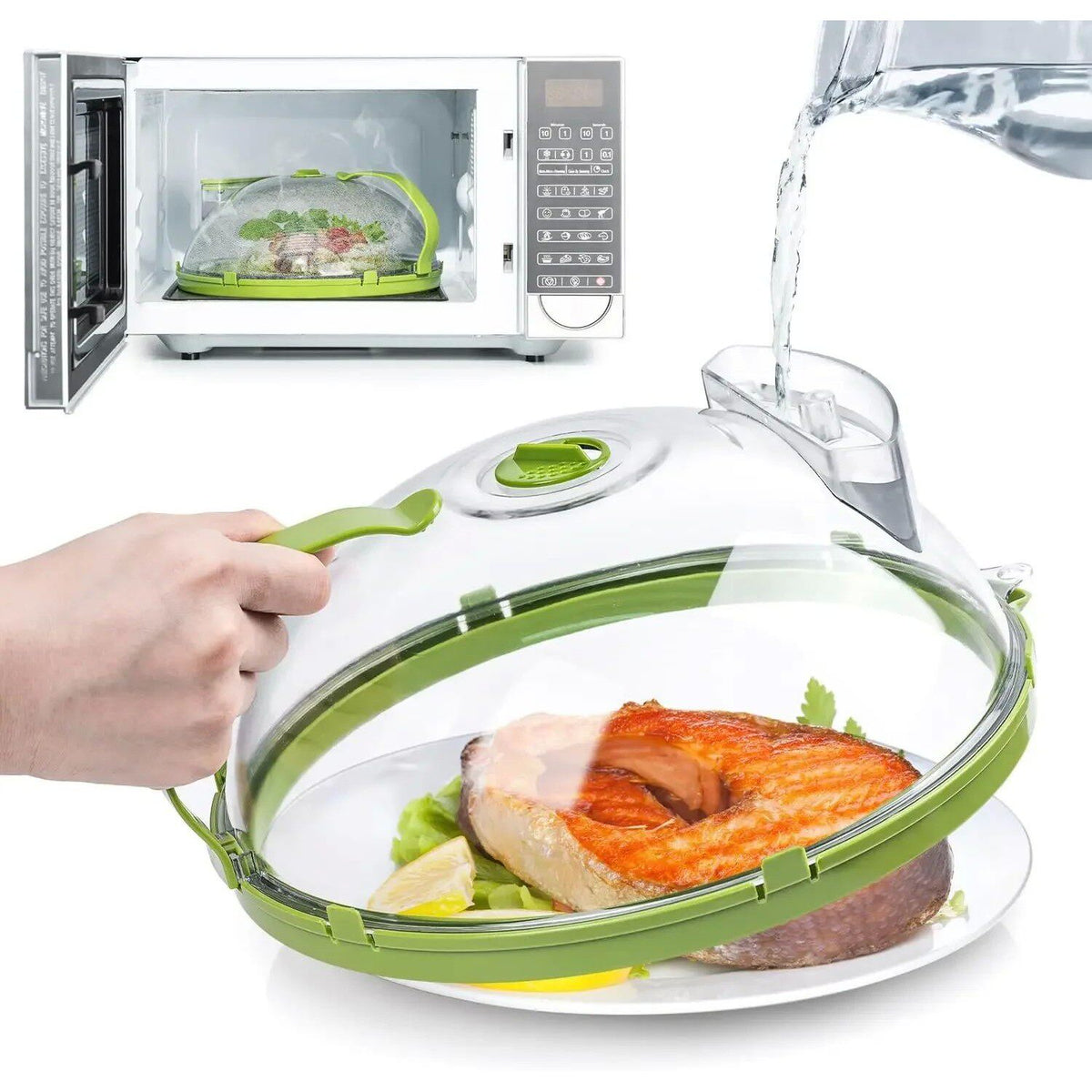 Microwave Cover for Food Clear Microwave Splatter Cover with