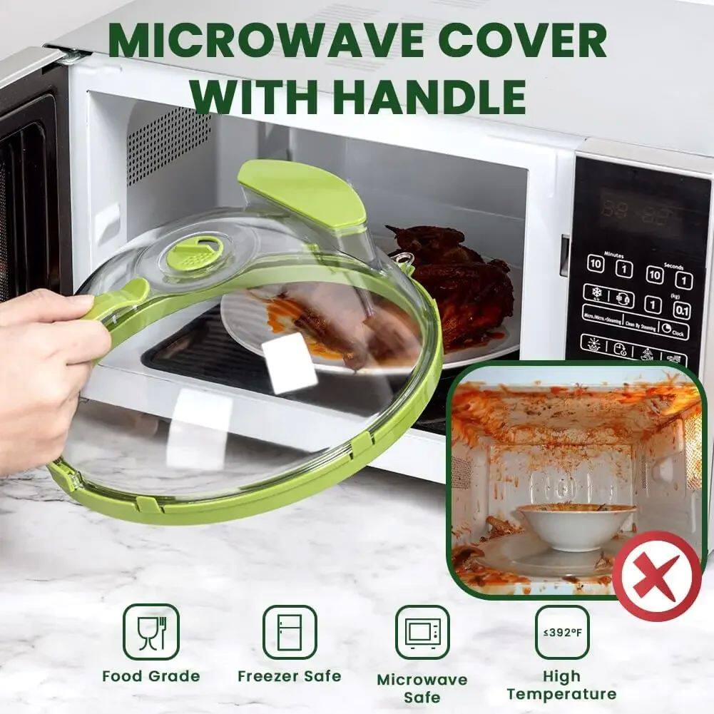 Microwave Cover for Food Clear Microwave Splatter Cover with